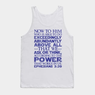 Ephesians 3:20 Tank Top